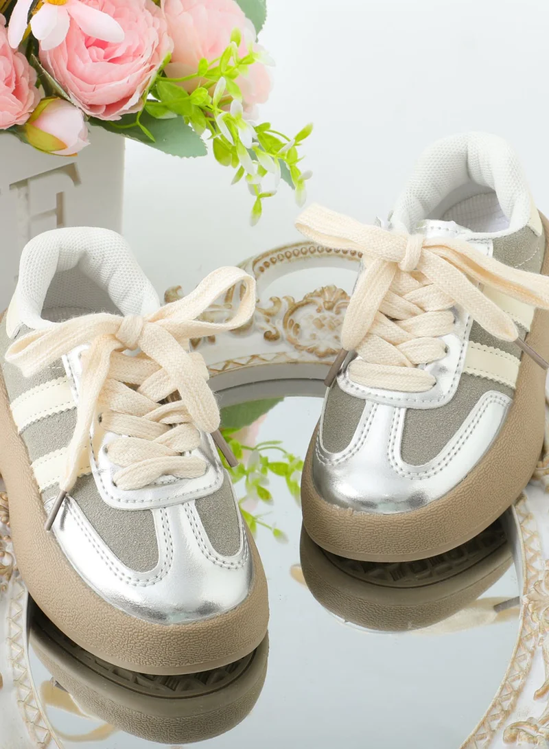 Mark & Mia Mark & Mia Lace Up Casual Shoes - Silver